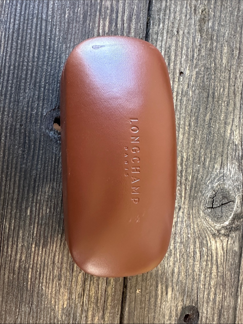 Longchamp Brown Leather Men's or Women’s Accessory Case